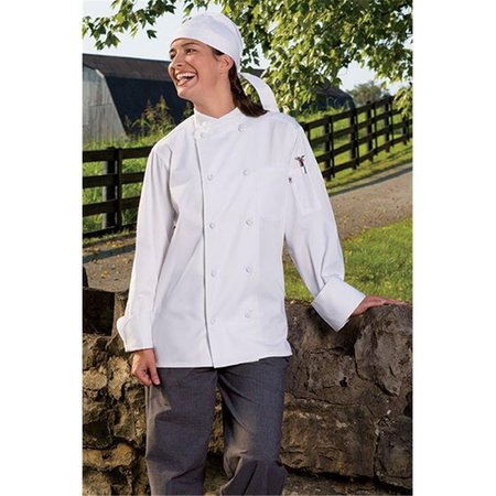 NATHAN CALEB Soho Chef Coat in White Xlarge NA844883